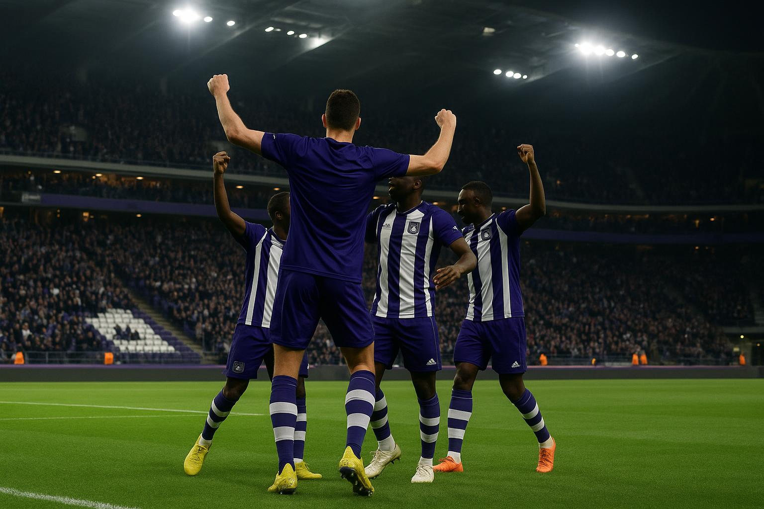 Sfeerbeeld in het Lotto Park tijdens Anderlecht tegen Oud-Heverlee Leuven