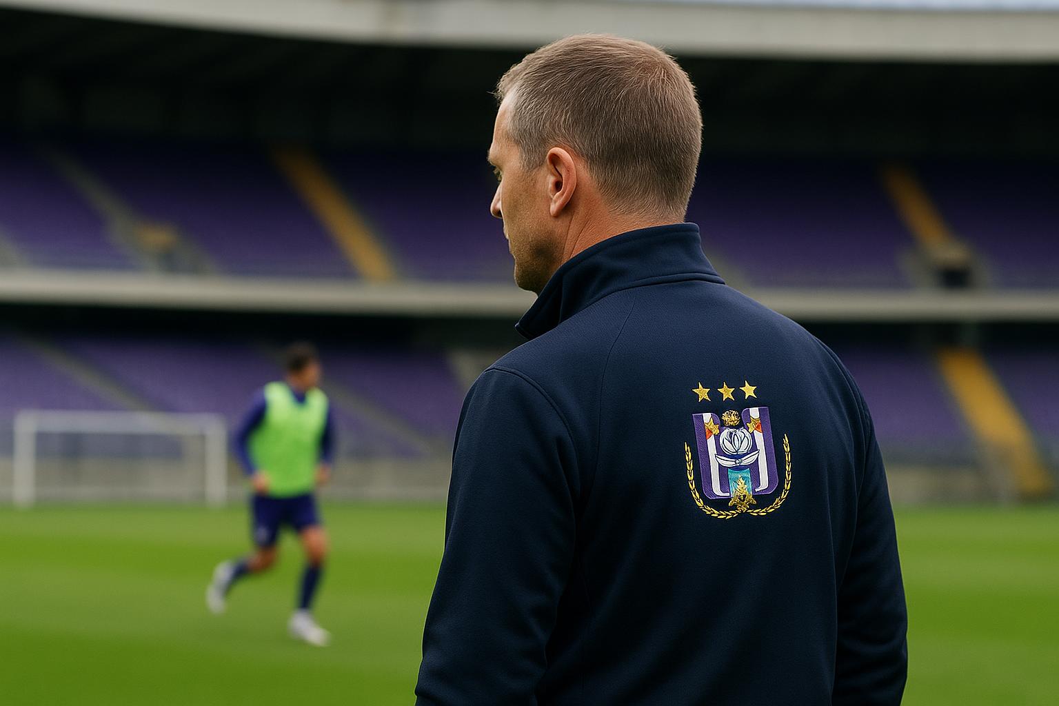 Silvio Proto in Anderlecht-context tijdens een stafmoment