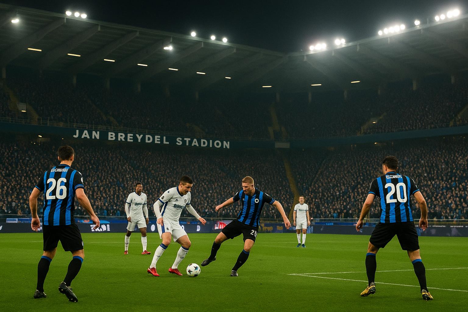 Sfeermoment in het Jan Breydelstadion bij Club Brugge tegen Anderlecht