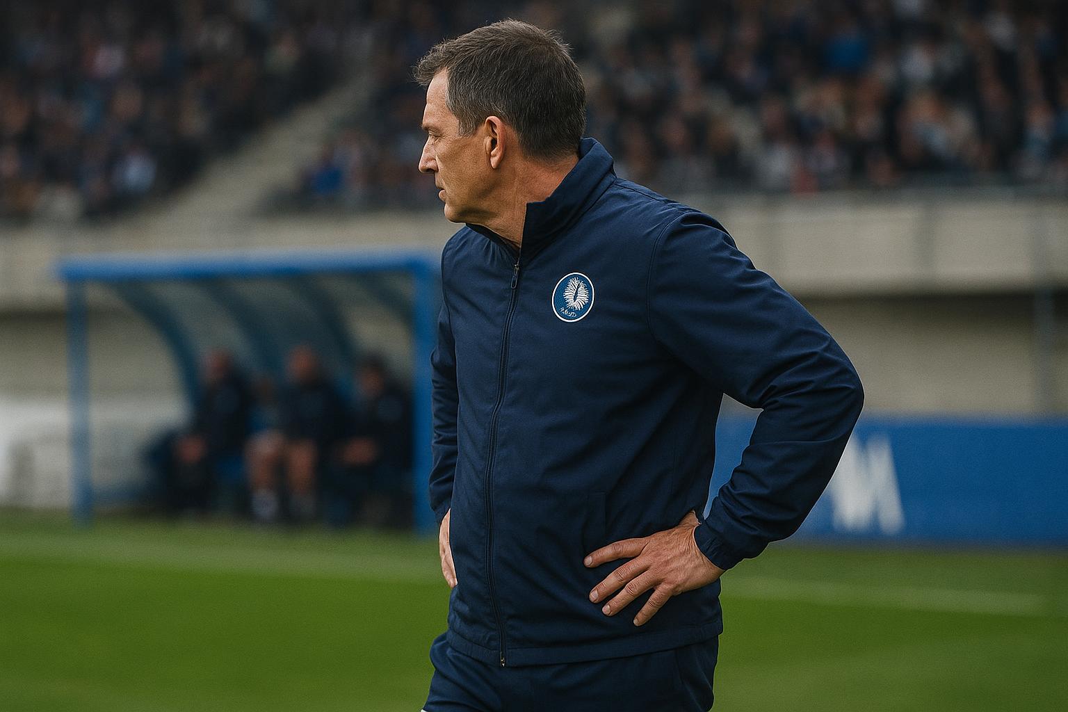 Rik De Mil langs de zijlijn bij KAA Gent