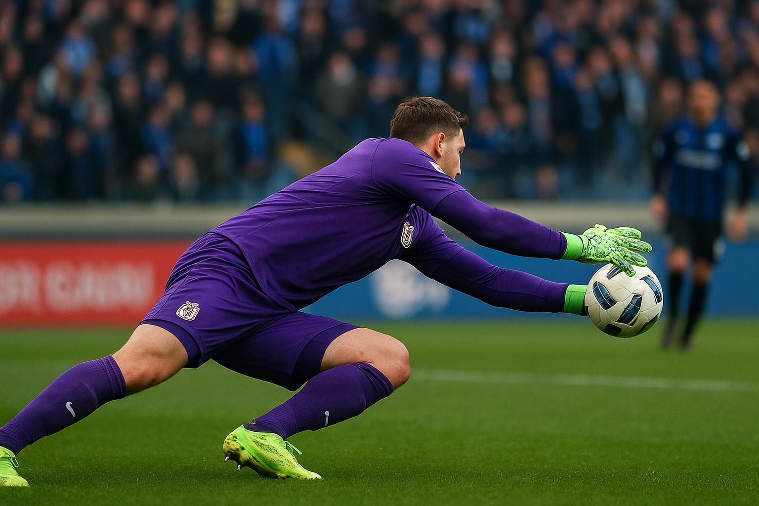 Colin Coosemans van RSC Anderlecht tijdens Club Brugge tegen Anderlecht op Jan Breydel