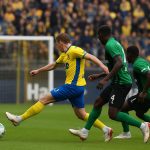 Wedstrijdmoment bij STVV tegen Cercle Brugge op Stayen
