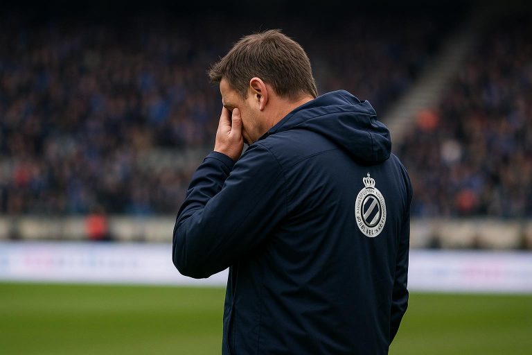 Ivan Leko langs de zijlijn bij Club Brugge tijdens een wedstrijd in het Jan Breydelstadion