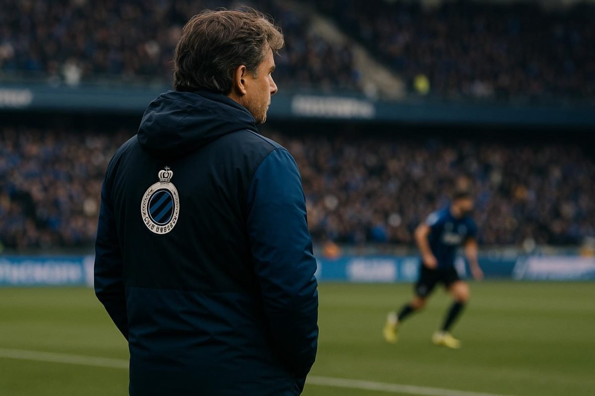 Ivan Leko langs de zijlijn bij Club Brugge tijdens een match in de Jupiler Pro League