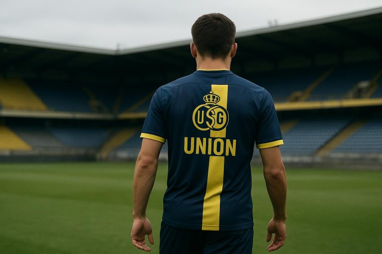 Christian Burgess van Union SG tijdens een wedstrijdmoment in het Dudenpark