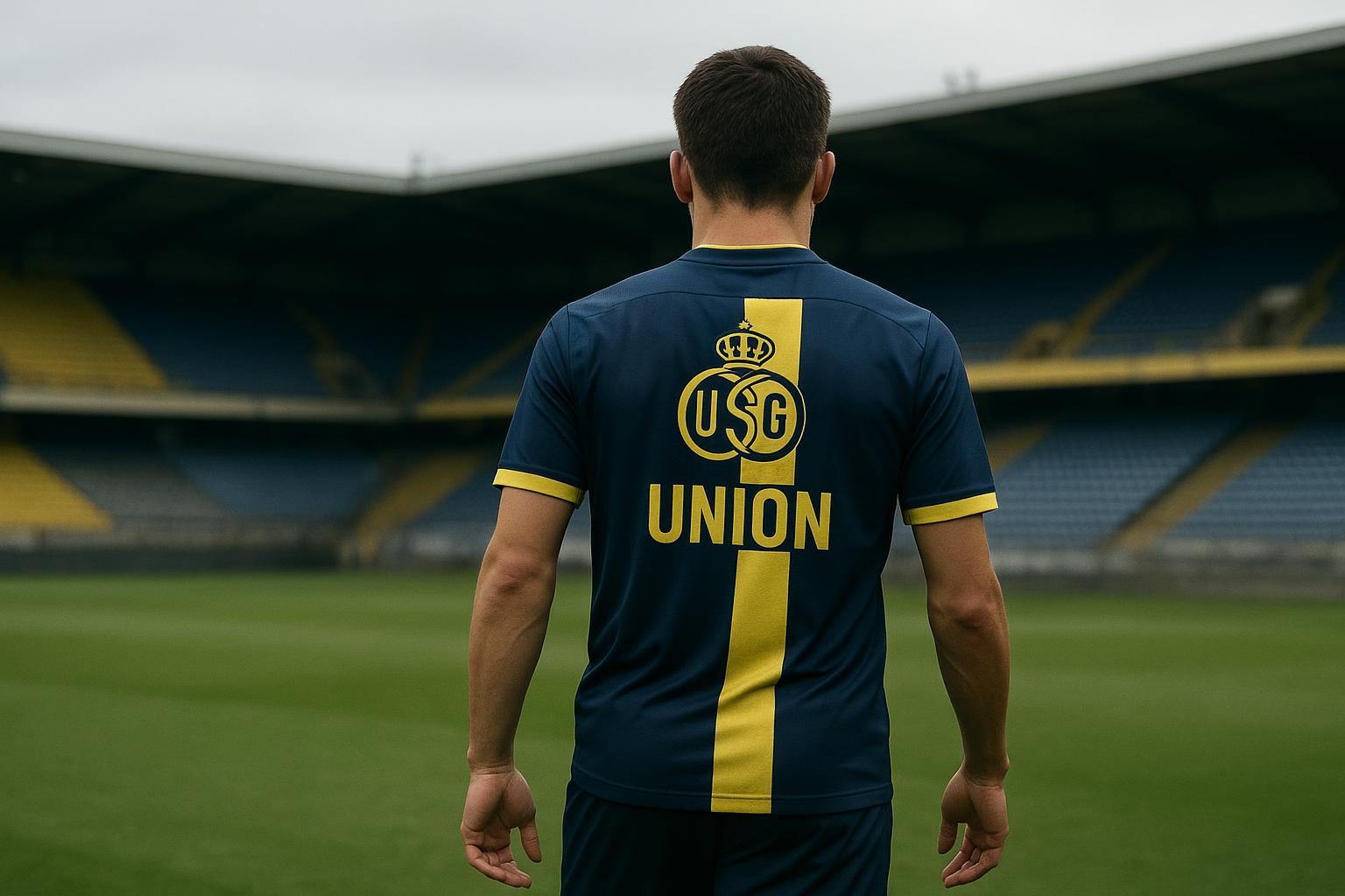 Christian Burgess van Union SG tijdens een wedstrijdmoment in het Dudenpark