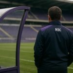 Jérémy Taravel als interimcoach van RSC Anderlecht langs de zijlijn