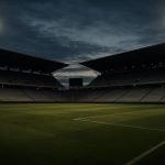 Een stadionomgeving in de Major League Soccer zonder herkenbare gezichten