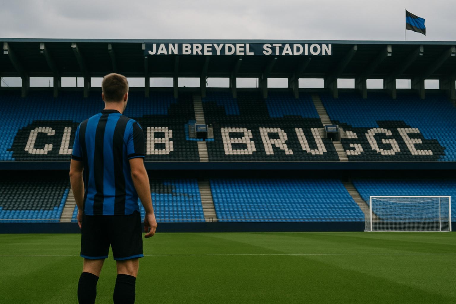 Sfeerbeeld rond het Jan Breydelstadion van Club Brugge in aanloop naar de transferzomer