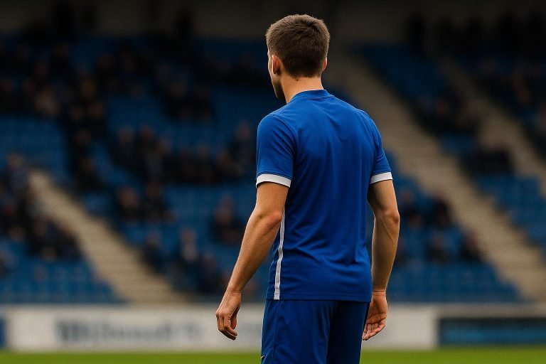 Joris Kayembe van KRC Genk in actie tijdens een wedstrijd