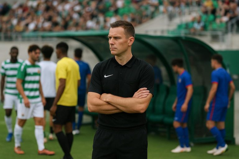 De scheidsrechter onderbreekt Elche–Espanyol en activeert het antiracismeprotocol aan de zijlijn.