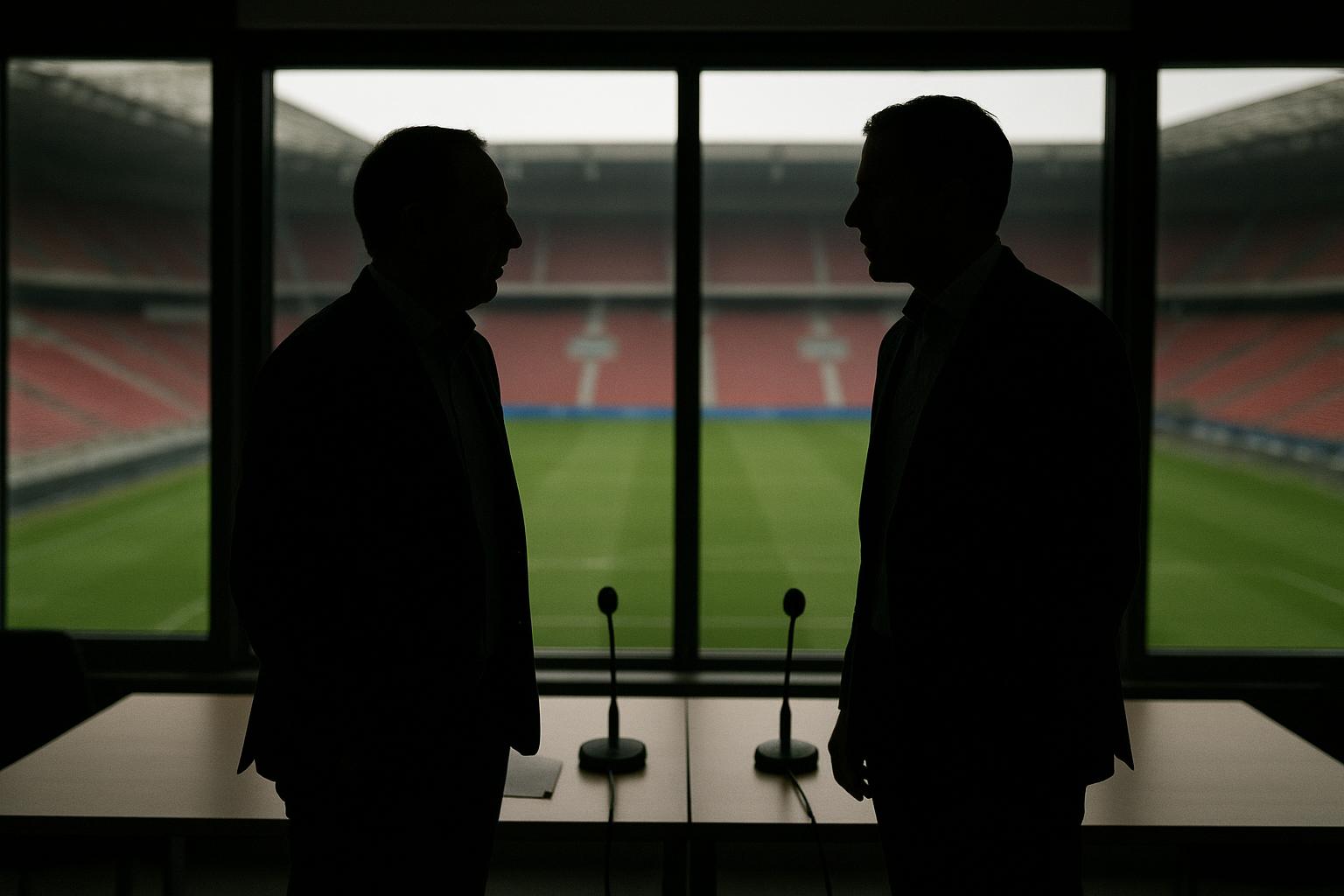 Gianni Infantino en Donald Trump tijdens een onderhoud over het WK 2026
