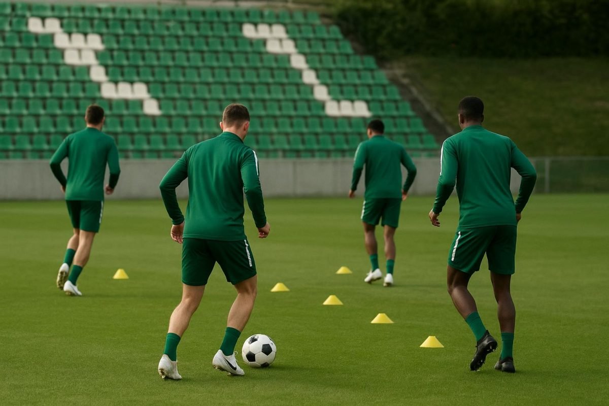 Beeld van het jeugdcomplex van Lommel SK in trainingscontext