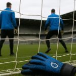 Doelmannen van Club Brugge in een trainingsmoment zonder herkenbare gezichten