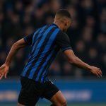 Nicolo Tresoldi viert een doelpunt met Club Brugge