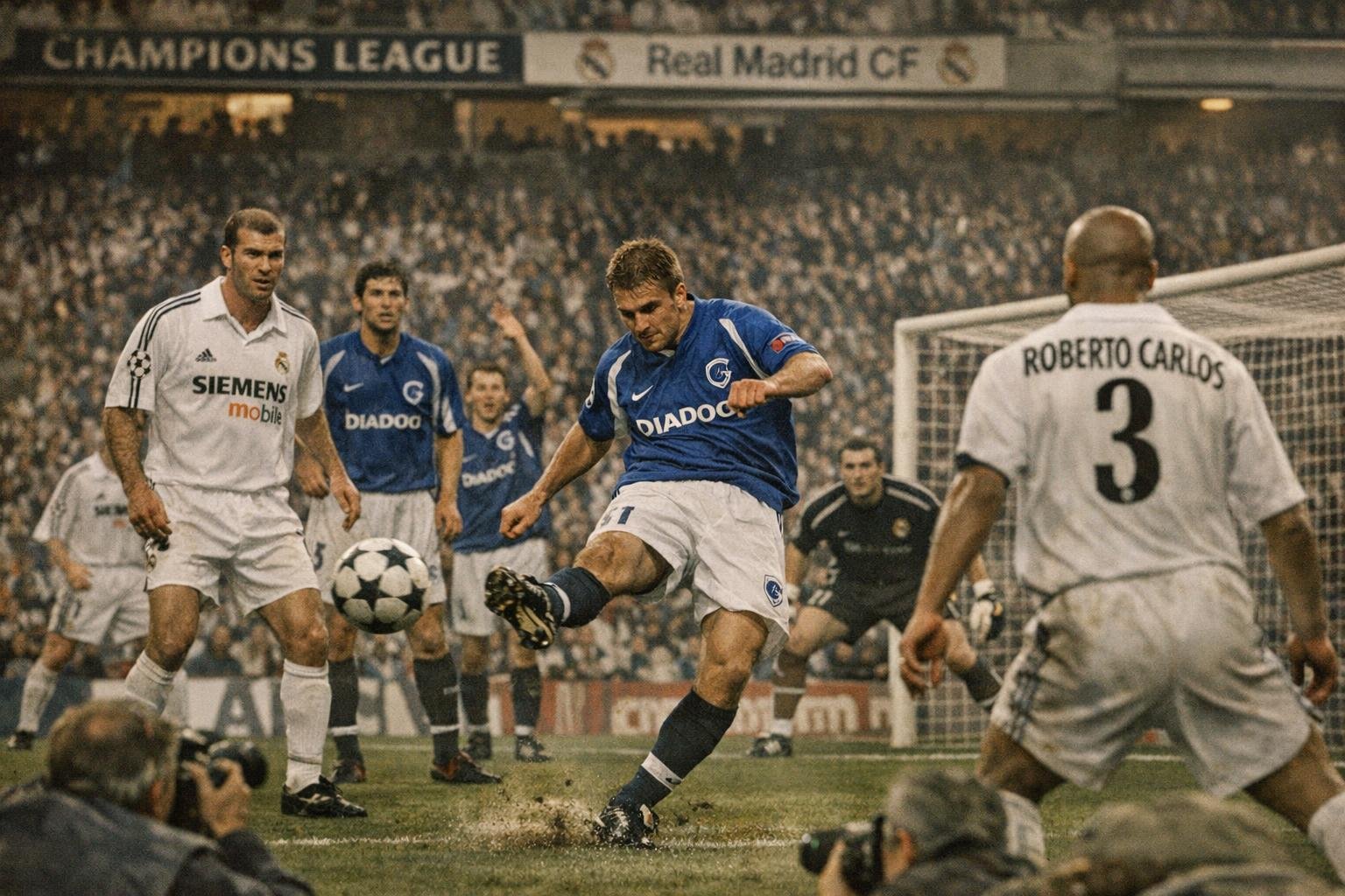 KRC Genk in het Bernabéu tijdens de Champions League in 2002