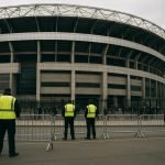 Sfeerbeeld van een WK-stadion in Noord-Amerika zonder herkenbare gezichten