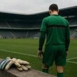 Guillaume Hubert, doelman, tijdens een moment op het veld in clubkleuren