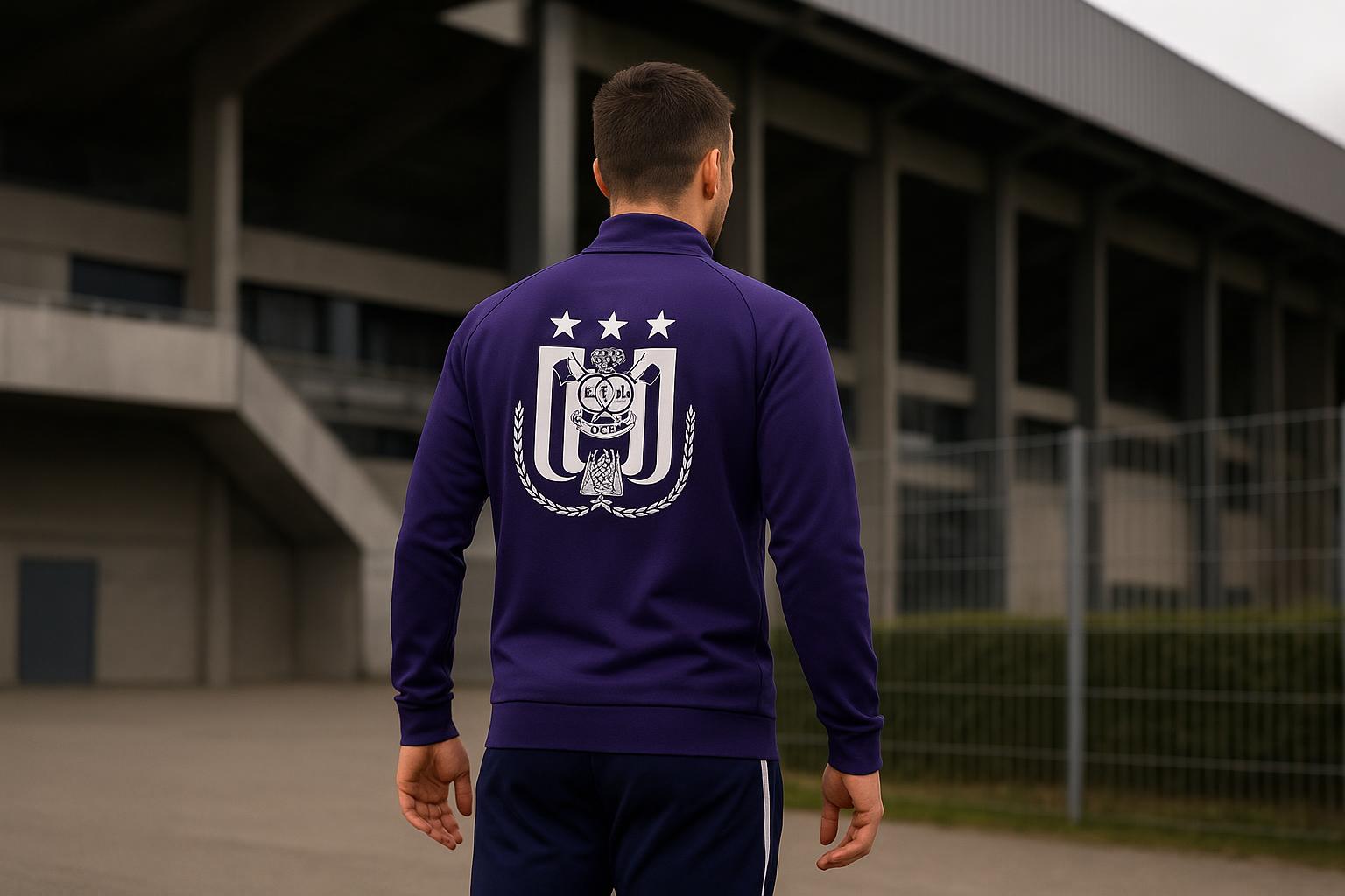Thorgan Hazard van Anderlecht tijdens een moment rond zijn contracttoekomst