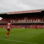 Sfeerbeeld in het Guldensporenstadion bij KV Kortrijk zonder herkenbare gezichten