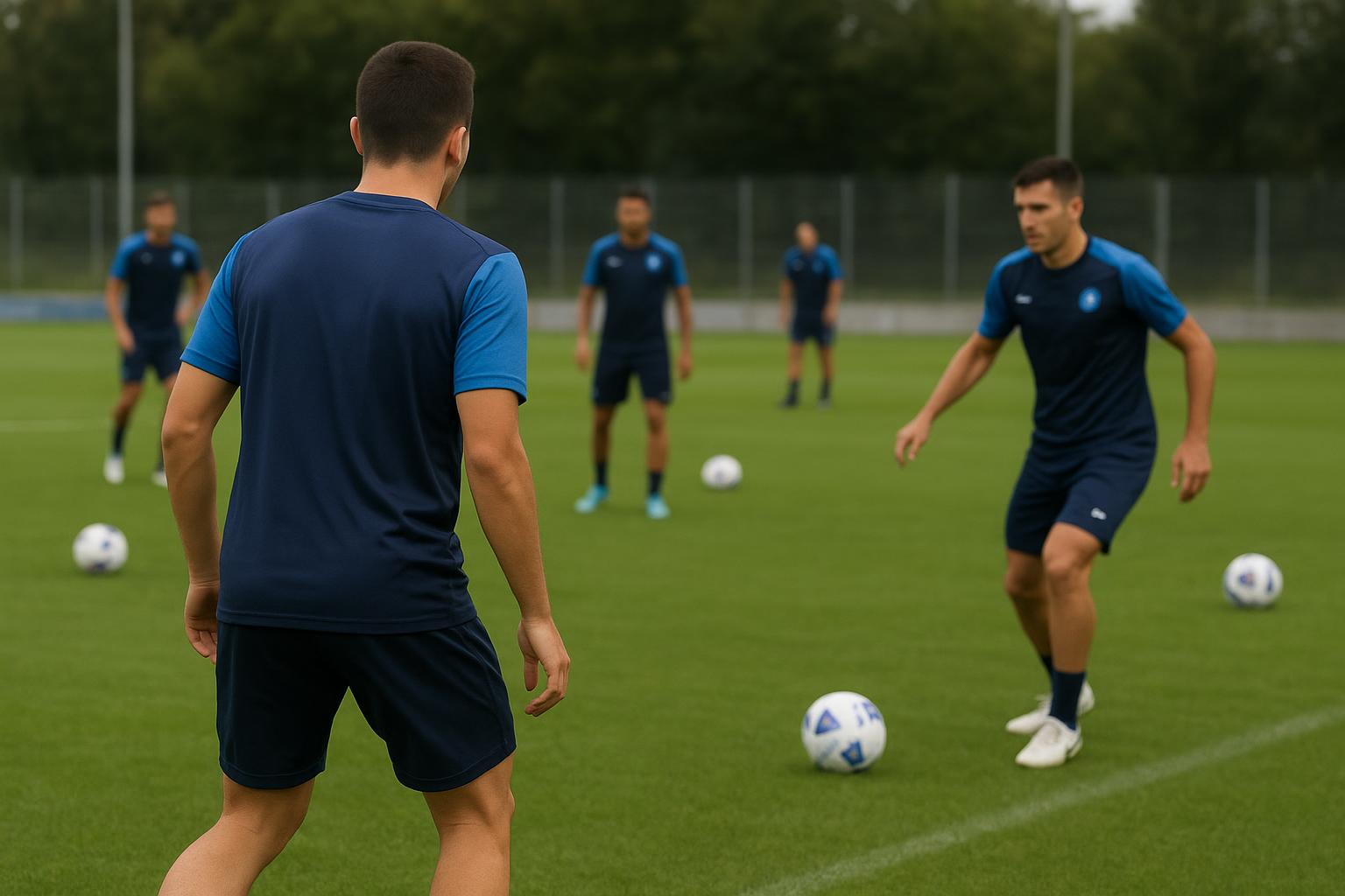 Kevin De Bruyne op het trainingscomplex van SSC Napoli