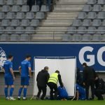 Sfeerbeeld van de tribune in de Planet Group Arena tijdens een medische interventie
