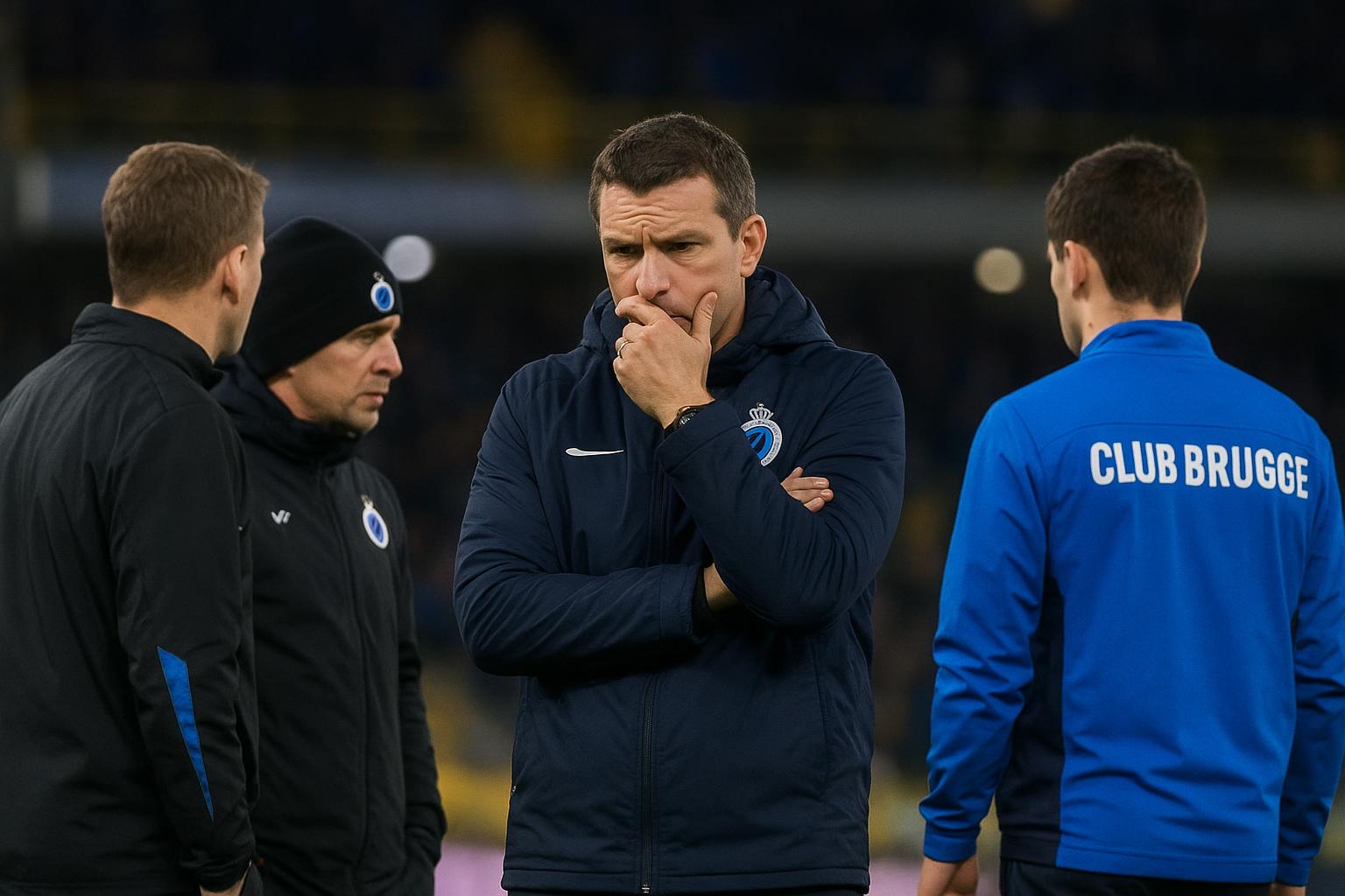 Ivan Leko langs de zijlijn bij Club Brugge tijdens een wedstrijd