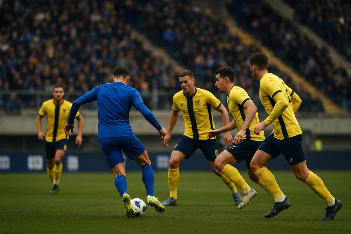 Sfeerbeeld uit de Limburgse derby tussen KRC Genk en Sint-Truiden