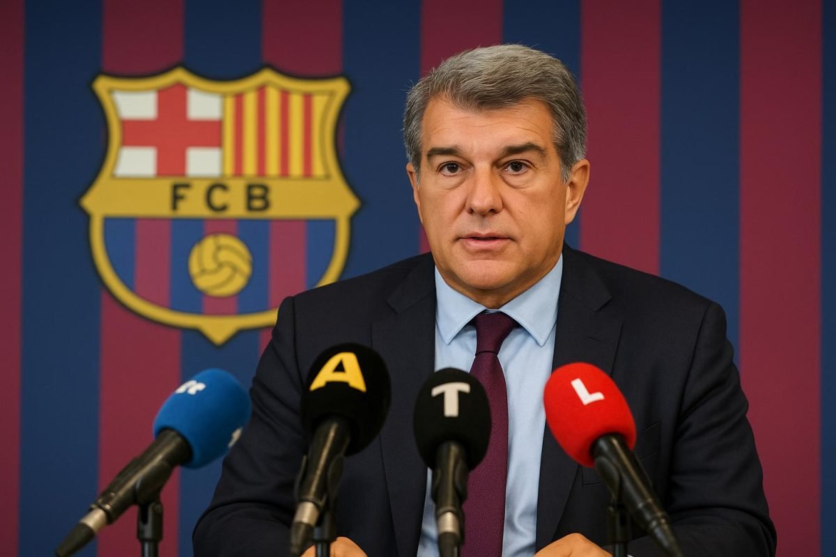 Joan Laporta na zijn herverkiezing als voorzitter van FC Barcelona