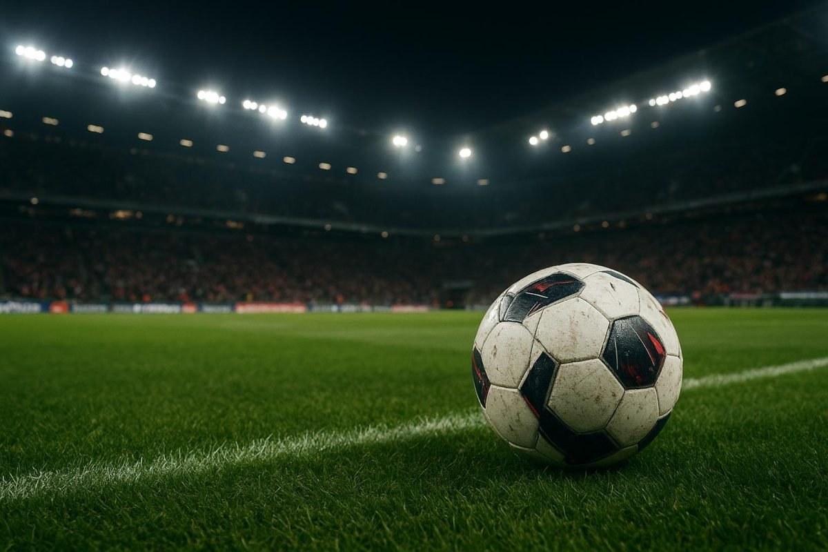 Sfeerbeeld in een Belgisch stadion tijdens de slotspeeldag van de Jupiler Pro League