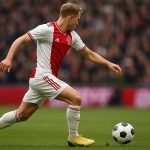 Mika Godts in actie bij Ajax in de Eredivisie