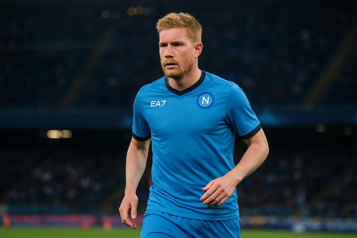 Kevin De Bruyne komt als invaller het veld op bij Napoli.