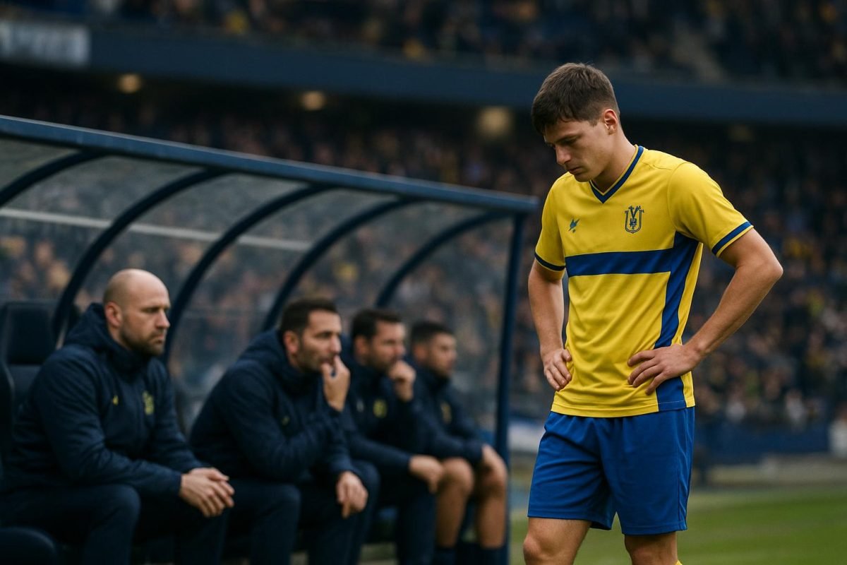 Sfeerbeeld van Union SG aan de zijlijn tijdens een match in de Jupiler Pro League