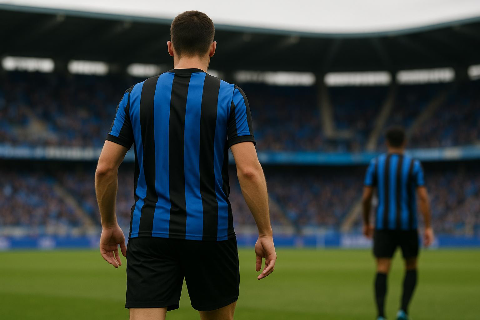 Spelers van Club Brugge vieren na een wedstrijd in het stadion, als illustratie bij het transfernieuws rond Joel Ordoñez.