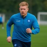 Kevin De Bruyne op training bij SSC Napoli tijdens zijn terugkeer na blessure