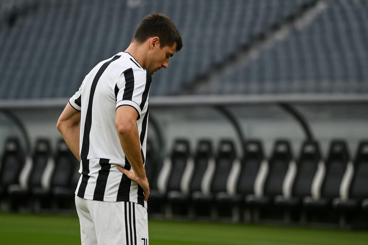 Jonathan David in het shirt van Juventus tijdens een wedstrijdmoment