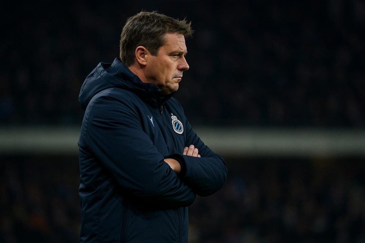 Ivan Leko langs de zijlijn als trainer van Club Brugge