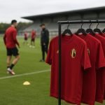 Trainingskledij van de Rode Duivels tijdens een sessie in aanloop naar interlands