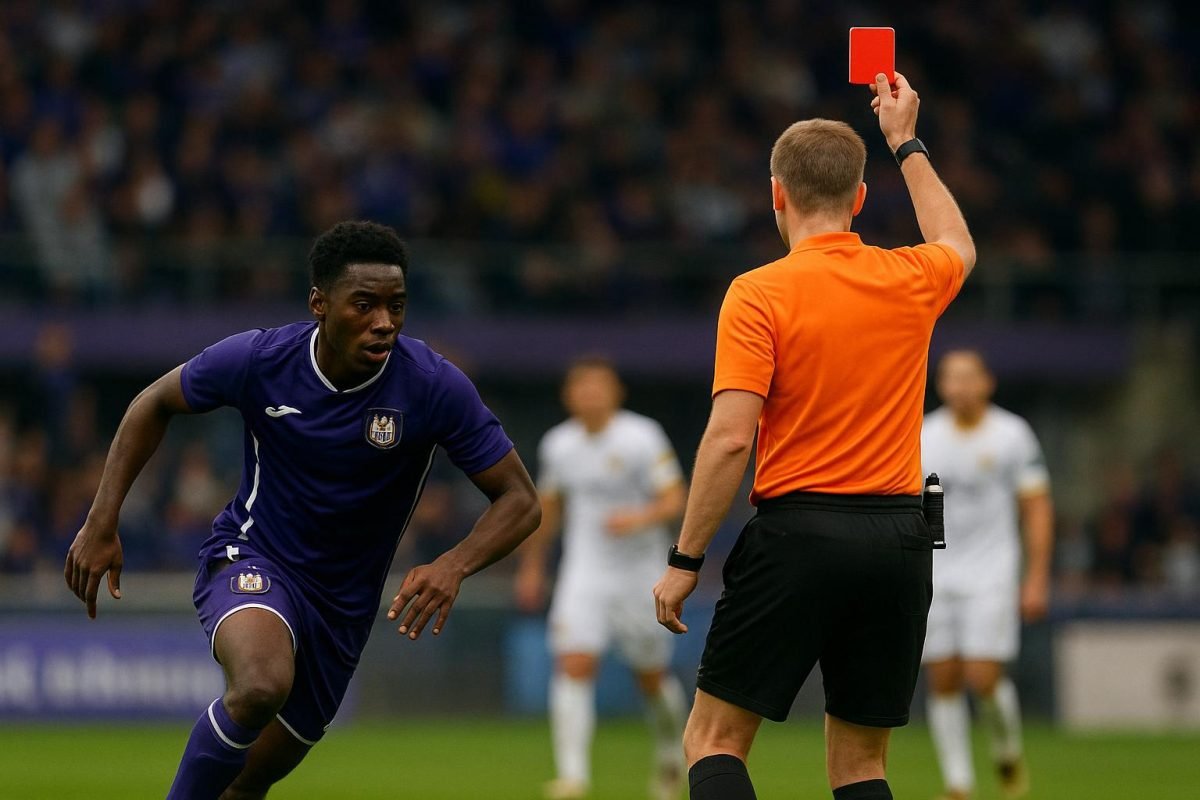 Sfeerbeeld rond RSC Anderlecht tijdens een wedstrijdmoment in het stadion