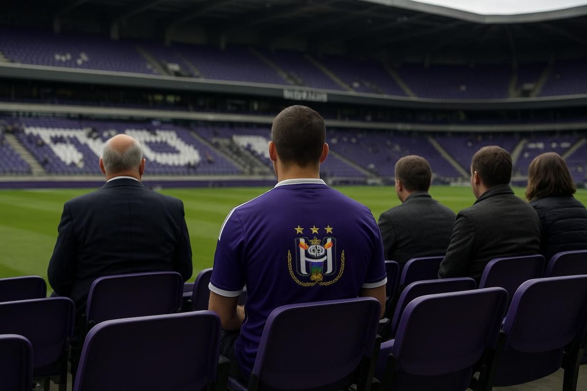 Sfeerbeeld rond het bestuur van RSC Anderlecht in het Lotto Park