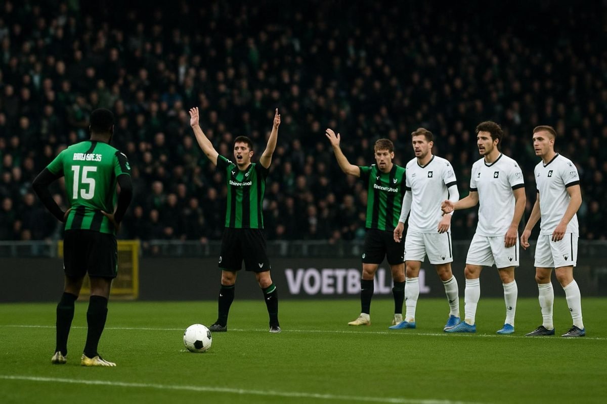 Spelmoment in Cercle Brugge tegen RAAL La Louvière met discussie rond een penalty