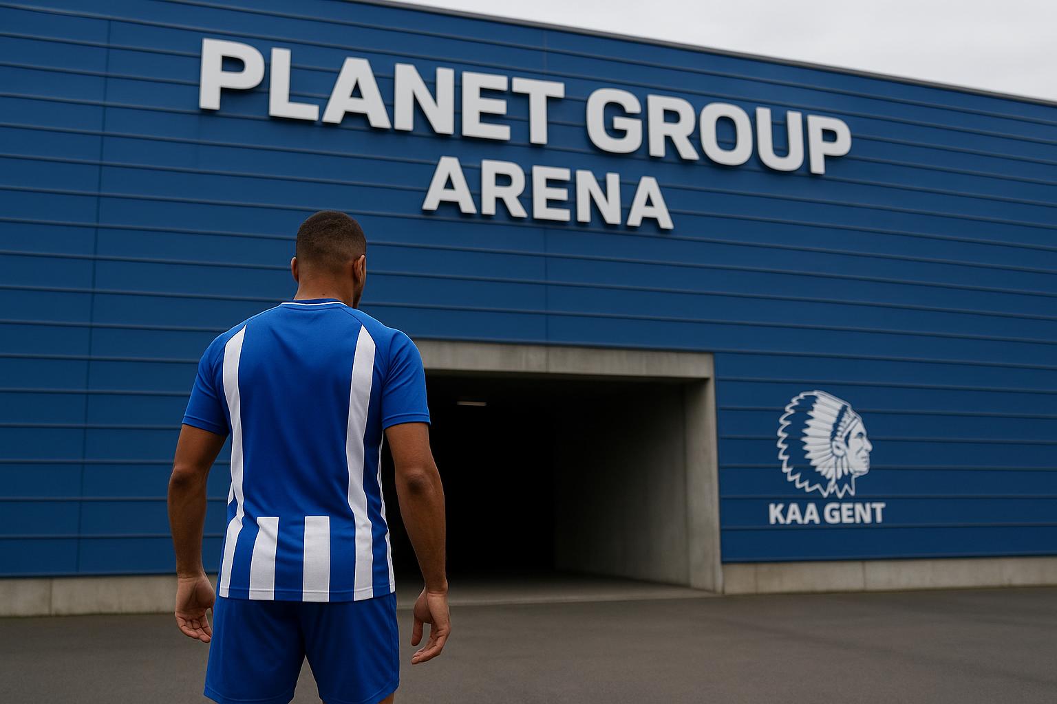 Omgeving van de Planet Group arena van KAA Gent in Gent