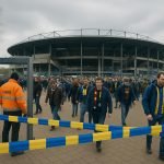 Extra veiligheidscontroles rond Camp Nou in Barcelona voor het duel met Newcastle