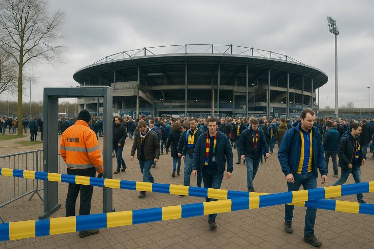 Extra veiligheidscontroles rond Camp Nou in Barcelona voor het duel met Newcastle