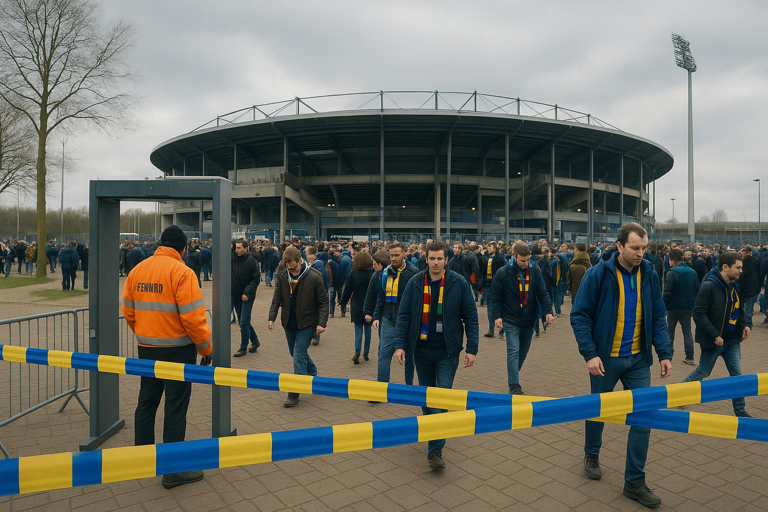 Extra veiligheidscontroles rond Camp Nou in Barcelona voor het duel met Newcastle