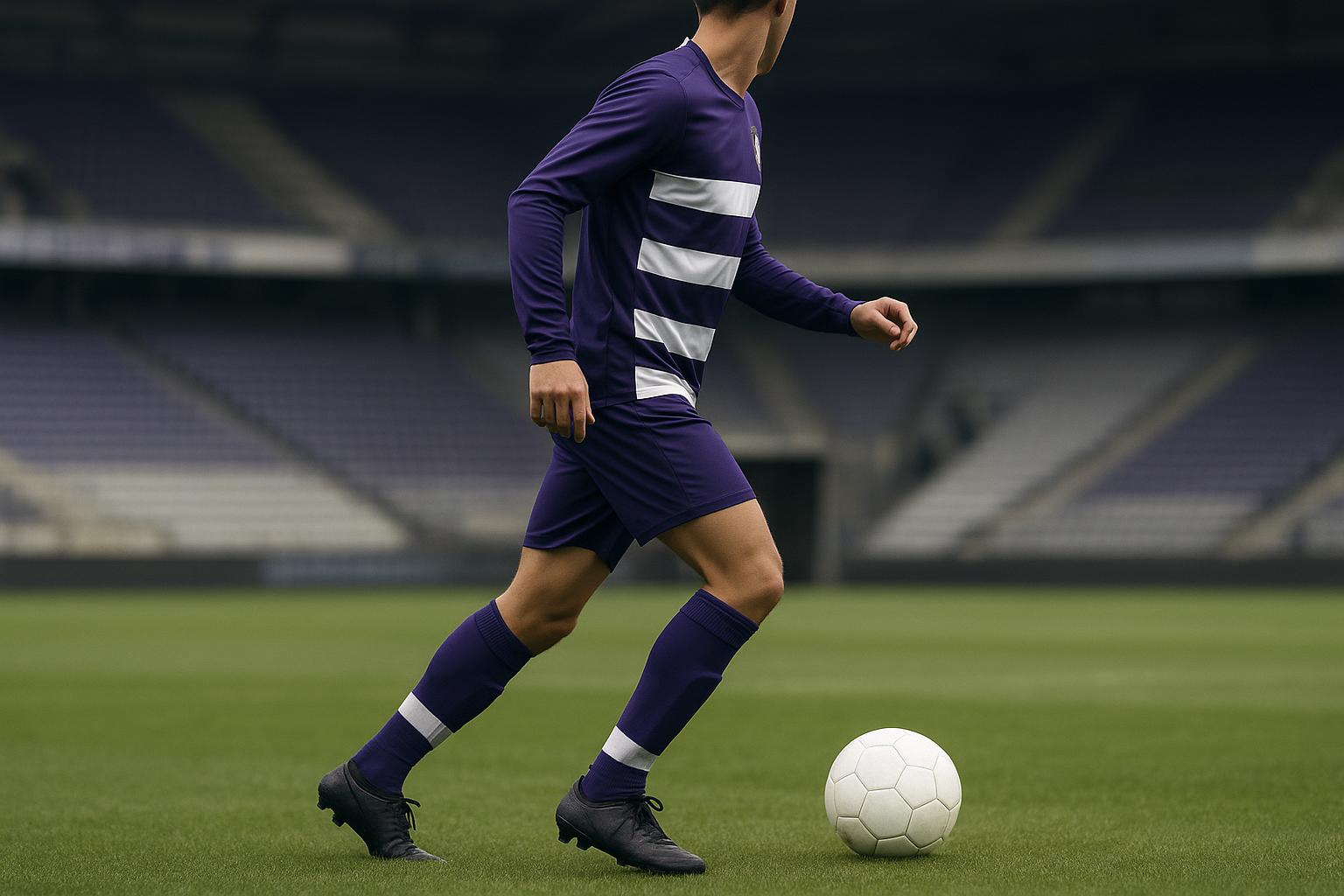 Nathan De Cat van RSC Anderlecht in actie tijdens een wedstrijdmoment.