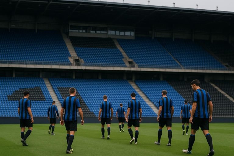 Sfeerbeeld van Club Brugge in het Jan Breydelstadion tijdens een wedstrijd