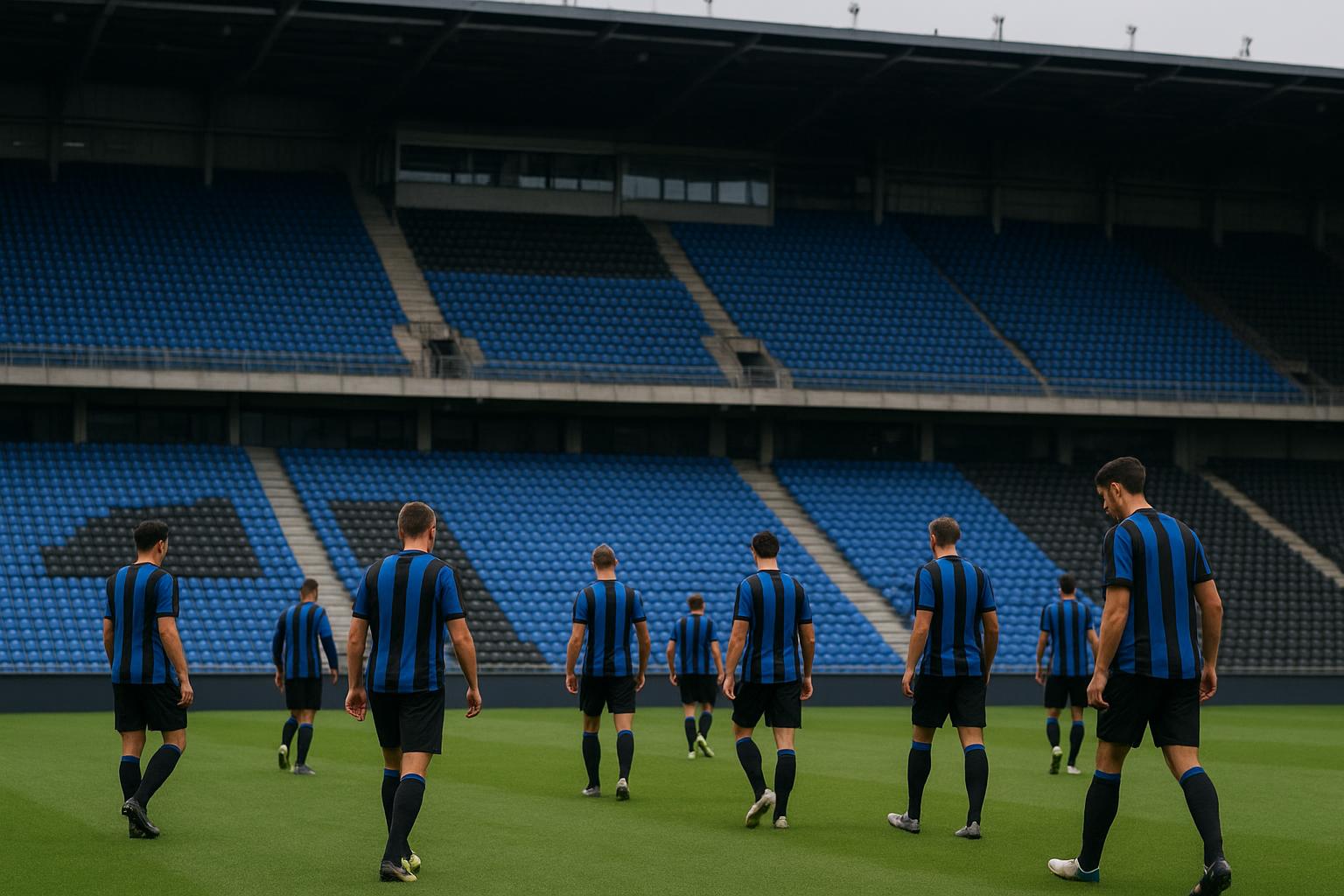 Sfeerbeeld van Club Brugge in het Jan Breydelstadion tijdens een wedstrijd