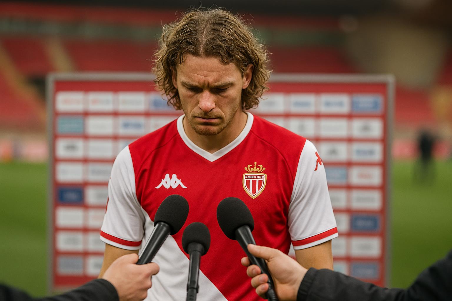 Wout Faes tijdens een trainingsmoment bij AS Monaco