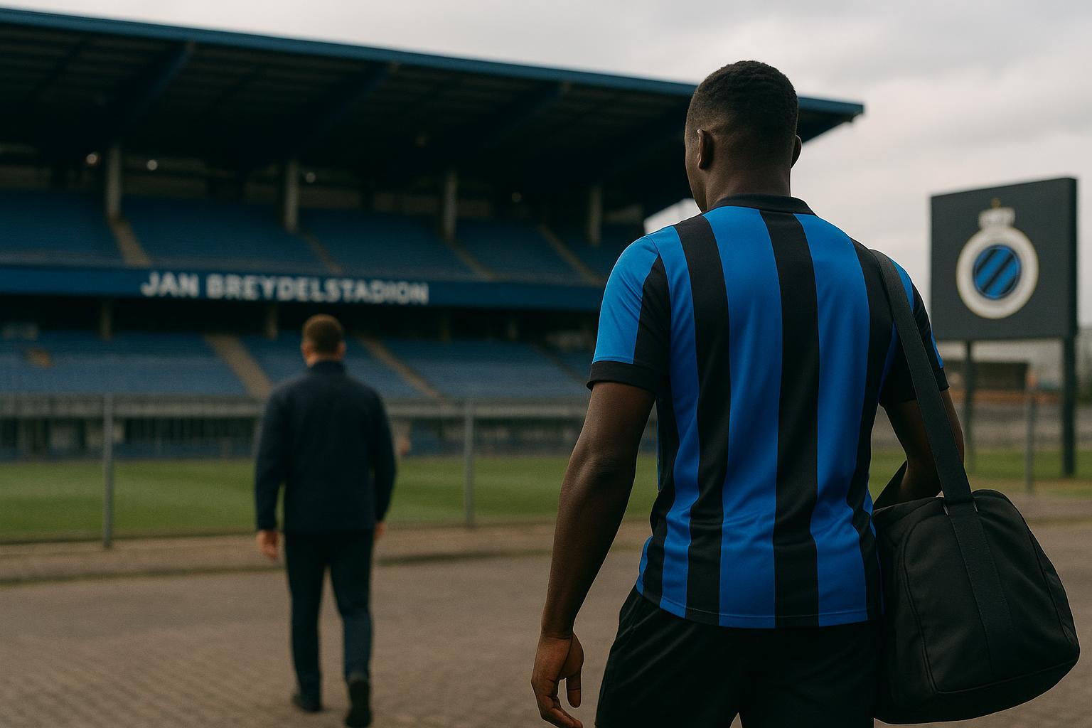Wedstrijdsfeer in het Jan Breydelstadion bij Club Brugge tijdens een competitieduel